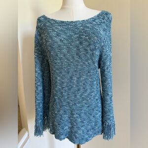 Coldwater Creek Blue Sweater- Medium